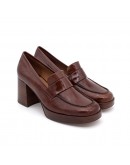 Angel Alarcon Δερμάτινα Loafers Καφέ 23524