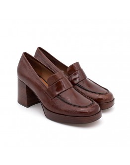 Angel Alarcon Δερμάτινα Loafers Καφέ 23524