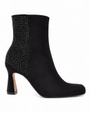 Angel Alarcon Βελούδινα Mποτάκια Μαύρα Με Strass 23603