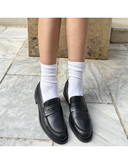 Angel Alarcon Δερμάτινα Loafers Μαύρα 24512