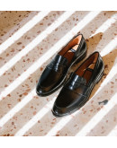 Angel Alarcon Δερμάτινα Loafers Μαύρα 24512