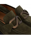 Angel Alarcon Δερμάτινα Loafers Χακί 24592