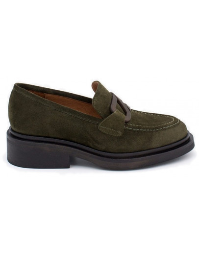 Angel Alarcon Δερμάτινα Loafers Χακί 24592