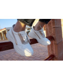 Anastasia Shoes Sneakers Δερμάτινα Λευκά Acapulco