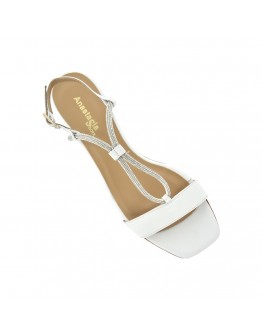 Δερμάτινα πέδιλα φλάτ λευκά Anastasia shoes 14