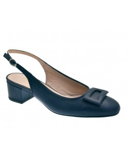 Δερμάτινες γόβες μπλε Anastasia shoes 3645