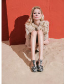 Anastasia Shoes Δερμάτινα Πέδιλα Snake 1525