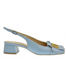 Anastasia Shoes Δερμάτινες Γόβες Σιέλ 625
