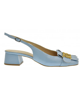 Anastasia Shoes Δερμάτινες Γόβες Σιέλ 625