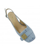 Anastasia Shoes Δερμάτινες Γόβες Σιέλ 625