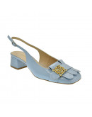 Anastasia Shoes Δερμάτινες Γόβες Σιέλ 625