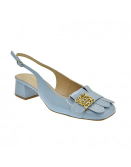 Anastasia Shoes Δερμάτινες Γόβες Σιέλ 625