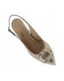 Anastasia shoes Δερμάτινες Γόβες Πλατινέ 3738