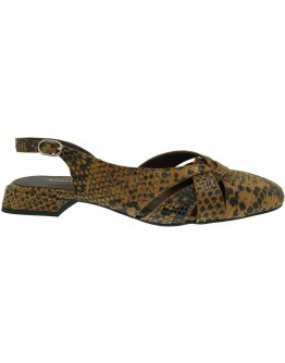 Anastasia Shoes Δερμάτινες Γόβες Flat Snake Print 226
