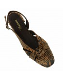 Anastasia Shoes Δερμάτινες Γόβες Flat Snake Print 226