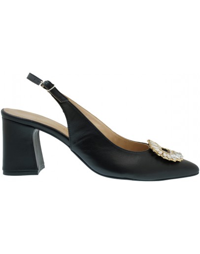 Anastasia shoes Δερμάτινες Γόβες Μαύρες 3738
