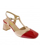Anastasia shoes Δερμάτινες Γόβες Nude-Red 826