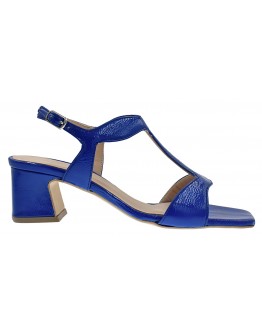 Anastasia Shoes Δερμάτινα Πέδιλα Μπλε 16