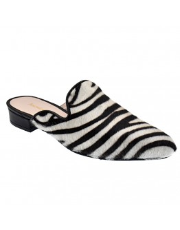 Anastasia Shoes Δερμάτινα Πέδιλα Mule Λευκό Poni  3691
