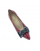 Γόβες δερμάτινες κόκκινες  Anastasia shoes W122