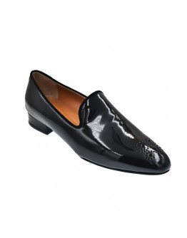 Loafers δερμάτινα μαύρα Anastasia shoes 3590
