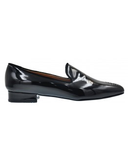 Anastasia Shoes Loafers Δερμάτινα Μαύρα  3590