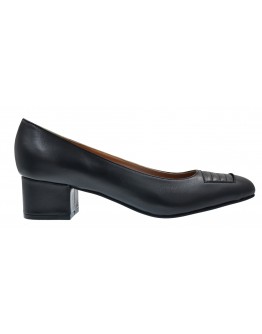 Γόβες δερμάτινες μαύρες Anastasia shoes 3642
