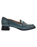 Anastasia Shoes Δερμάτινα Loafers Πετρόλ 6523