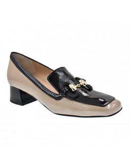 Anastasia Shoes Δερμάτινα Loafers Πούρο - Μαύρα 3823