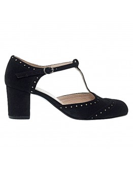 Anastasia Shoes Δερμάτινες Γόβες Μαύρες 3684