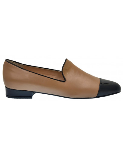 Anastasia Shoes Loafers Δερμάτινα Πούρο - Μαύρα 3667