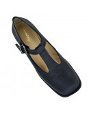 Anastasia Shoes Δερμάτινα Loafers Μαύρα 1624