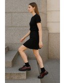 Anastasia Shoes Δερμάτινα Loafers Μπορντό - Μαύρα 1325