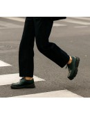 Anastasia Shoes Δερμάτινα Loafers Πράσινα - Snake Print 525