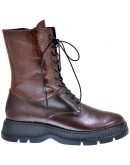 Anastasia Shoes Δερμάτινα Μποτάκια Καφέ 3525