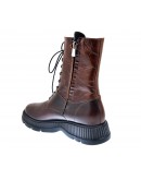 Anastasia Shoes Δερμάτινα Μποτάκια Καφέ 3525