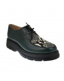 Anastasia Shoes Δερμάτινα Loafers Πράσινα - Snake Print 525