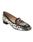 Anastasia Shoes Δερμάτινα Loafers Snake Print 1425