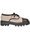 Anastasia Shoes Δερμάτινα Loafers Μπεζ 1325