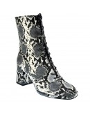 Anastasia shoes Δερμάτινα Μποτάκια Snake Print 424