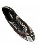 Anastasia Shoes Δερμάτινα Loafers Μαύρα - Snake-Print 3825
