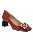 Anastasia Shoes Δερμάτινες Γόβες Κόκκινες 5125