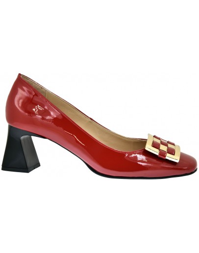 Anastasia Shoes Δερμάτινες Γόβες Κόκκινες 5125