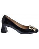 Anastasia Shoes Δερμάτινες Γόβες Μαύρες 5125