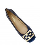 Anastasia Shoes Δερμάτινες Γόβες Μπλε 5125