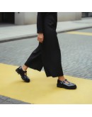 Anastasia Shoes Δερμάτινα Loafers Μαύρα 325