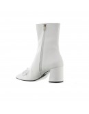 Μποτάκια δερμάτινα λευκά Anastasia shoes