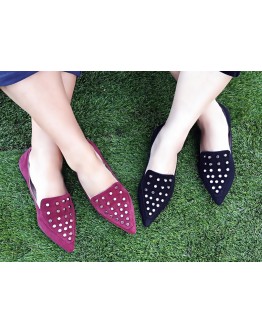 Loafers δερμάτινα μπορντό Anastasia shoes 89