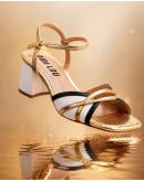 BiBiLou Δερμάτινα Πέδιλα Off White 795Z88FS