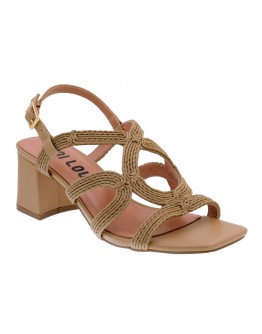 BiBiLou Δερμάτινα Πέδιλα Camel 876Z94HG